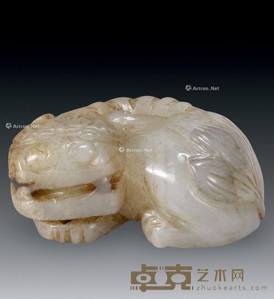清 辟邪小把件 5.5×3.9×2.2cm