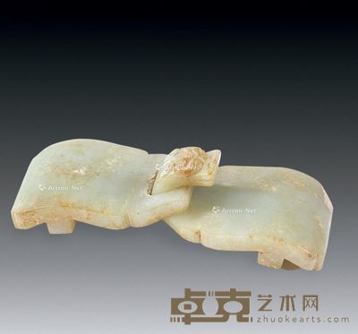 清 和田带扣 (一副) 11.5×4.6cm