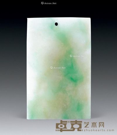 清 翡翠平安无事牌 --