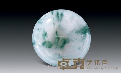 清 翡翠冰种飘花小烟碟 --