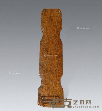 民国 黄花梨琴式臂搁 17.8×4.5cm