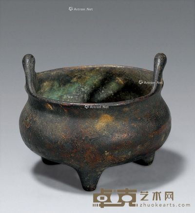 清 “宣德”款小琴炉 口径5cm;高4.5cm