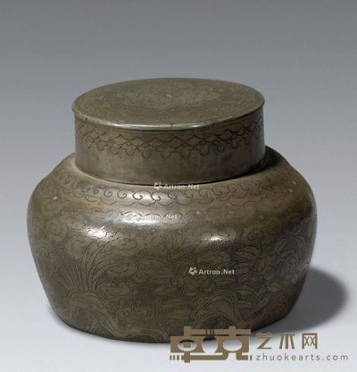 清 文红主真居士款茶叶罐 高7cm