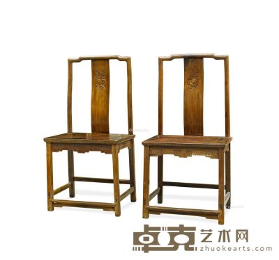 清 黄花梨单靠背椅 高109×53×42.5cm