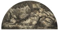 彼得·科尔托纳 17世纪 戴安娜女神 铜版画