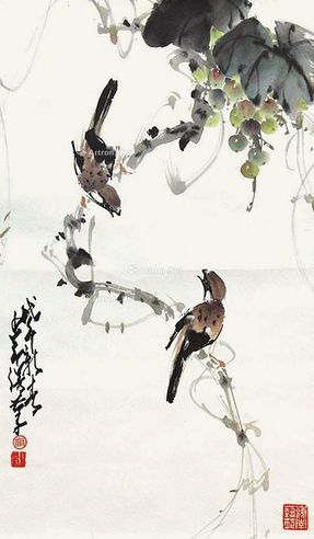 赵少昂 花鸟
