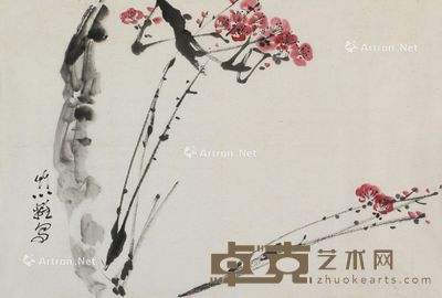 孙竹篱 红梅 69×47cm