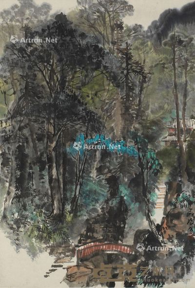 李琼久 山水 69×45cm