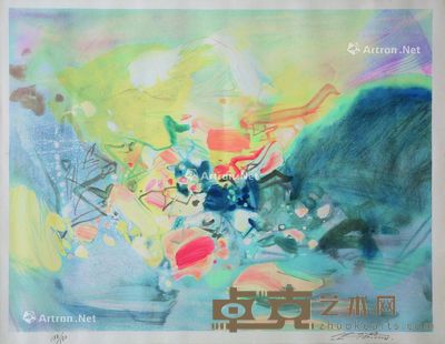 朱德群 2000A 60×79.5cm