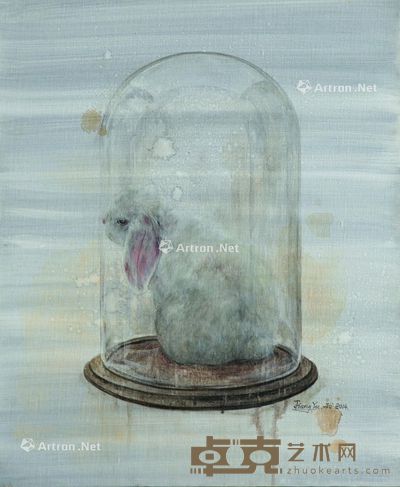 蒋雨 恋物之罐子里的兔 60x50cm