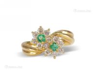 祖母绿钻石戒指