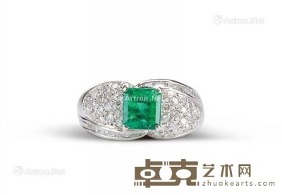 祖母绿钻石戒指 