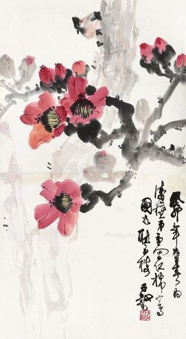 陈子毅 花卉“红棉小鸟”