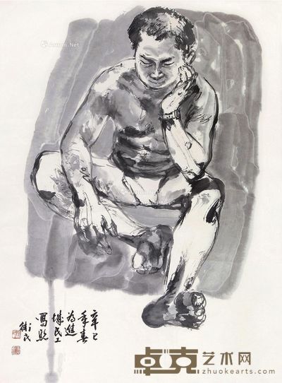 张卫民 人物 92×68cm