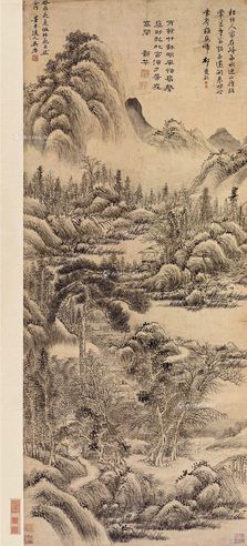 吴历 深山幽居图