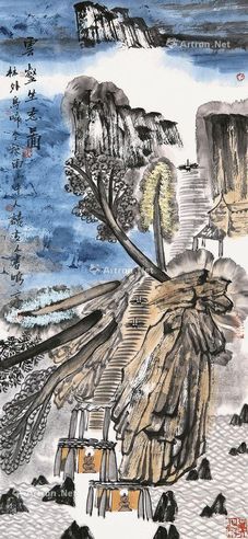 姚鸣京 山水
