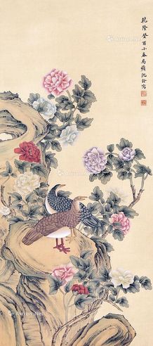 沈荃 花鸟
