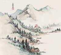 卢子枢 山水