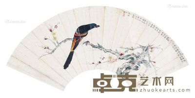 梅兰芳 花鸟 23×67.5cm