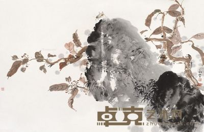 李劲堃 秋声图 48×73.2cm