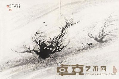 陈金章 古道西风 48×73.2cm