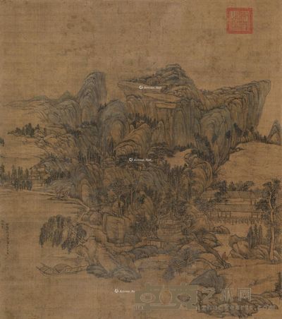 王原祁 溪山幽胜图 96.5×85cm
