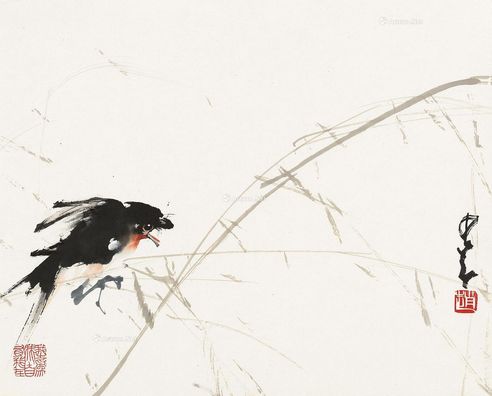 赵少昂 雀鸣