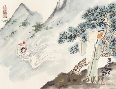 高马得 如意长寿 31×41cm