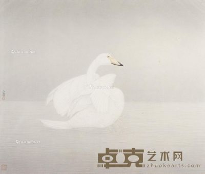 杨立奇 天鹅 54×65cm