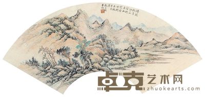 苏曼殊 山水 17×50cm
