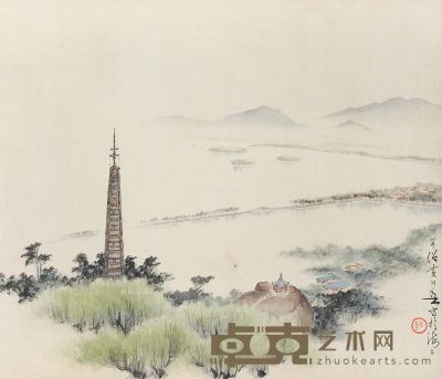黄幻吾 西湖 32×38cm