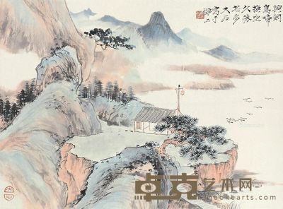唐云 山水 34×46cm