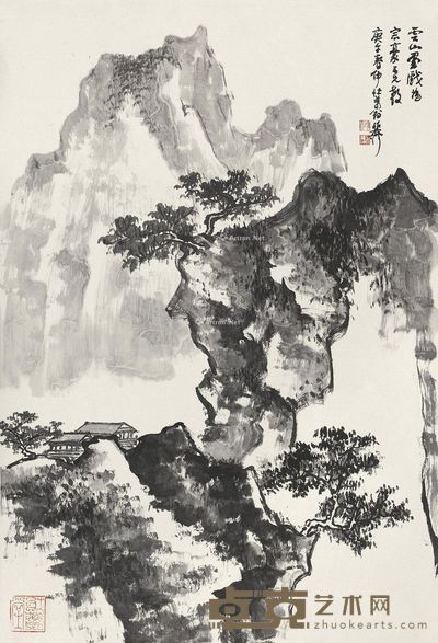 谢稚柳 云山图 68.5×46.5cm