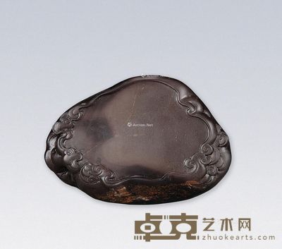 程柱开 祥云砚 10.5×15×3.5cm