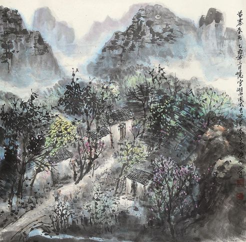 朱永成 苗寨春色