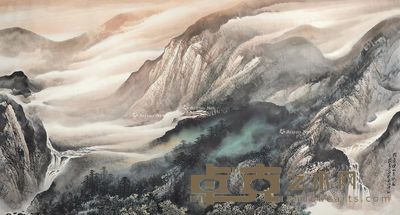 施云翔 峨眉仙山秀绝图 95×178cm