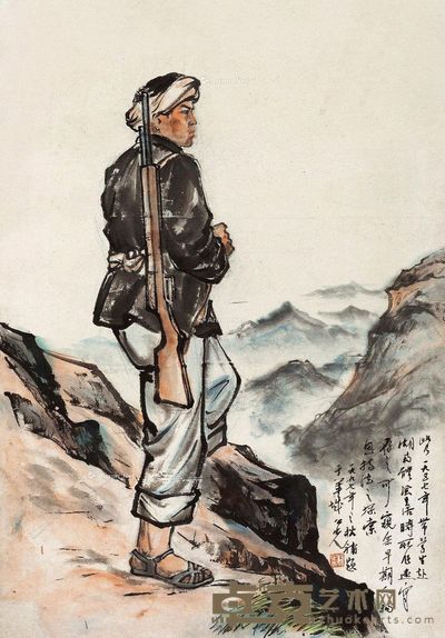 杨之光 速写人物 97.5×67.5cm