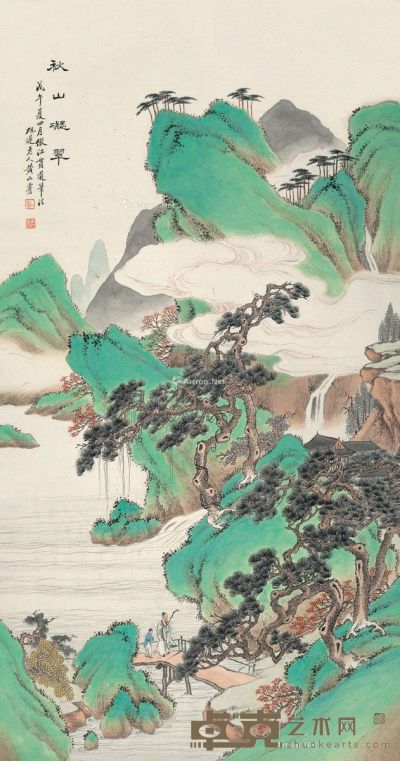 黄山寿 戊午（1918）年作 179×96cm