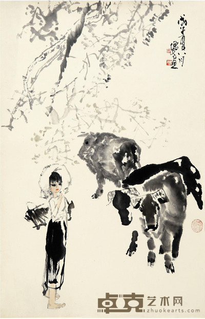 方增先 人物 69×45cm
