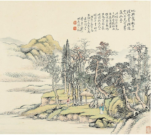 顾沄 山水人物