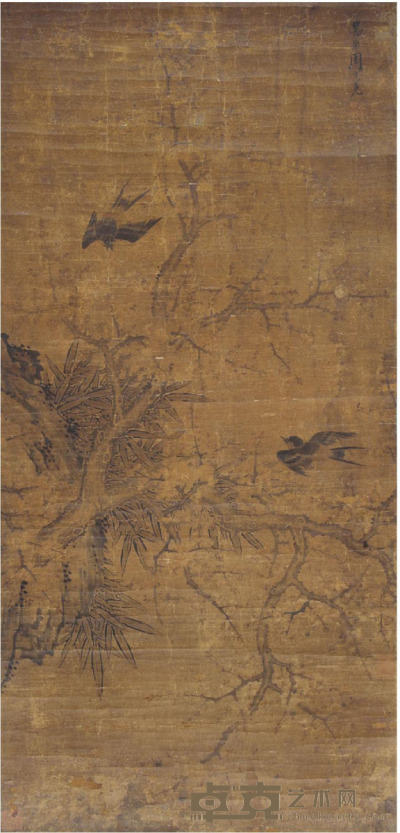 周之冕 花鸟 101×48cm
