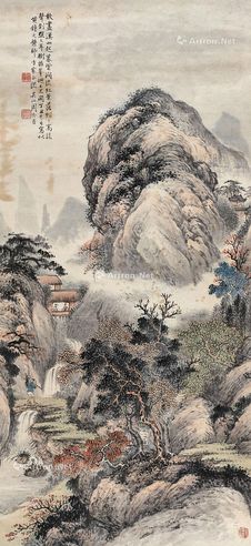 周冷吾 秋山涧流