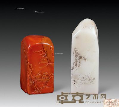 旧石章 (二方一组) 尺寸不一