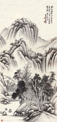 吴徵 山水