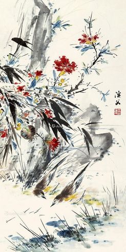 王渔父 花鸟