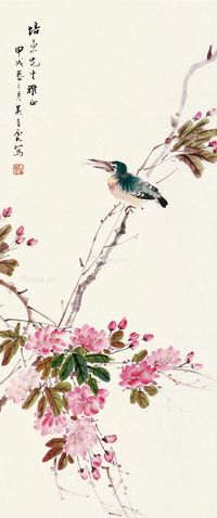 吴青霞 花鸟