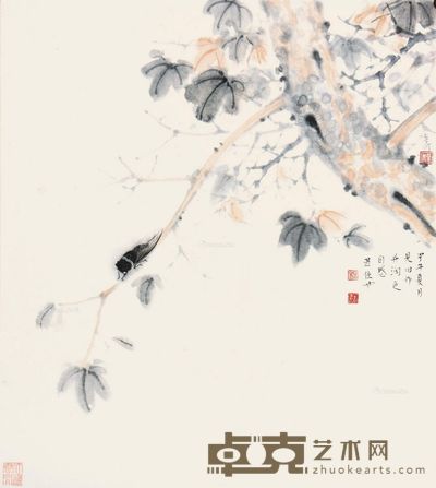 杨立奇 蝉 43×38cm