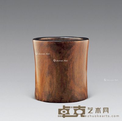 清代 黄花梨笔筒 直径13cm；高13.8cm