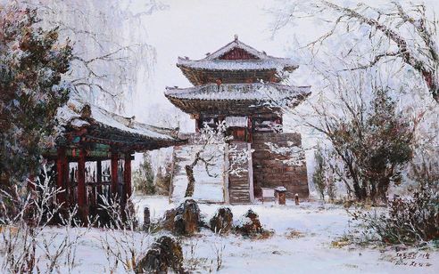 张南波 大同门雪景