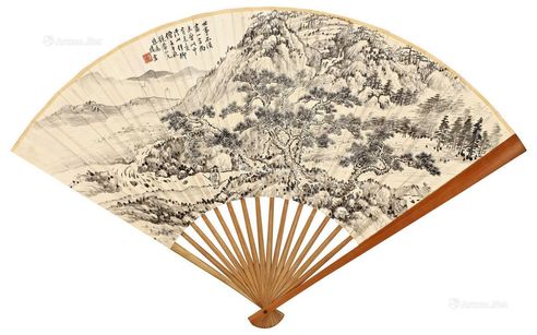 楼辛壶 书画合璧扇